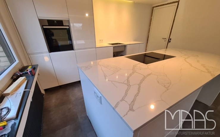 Erftstadt Dream Calacatta Oro Dream Quarzagglo Arbeitsplatten