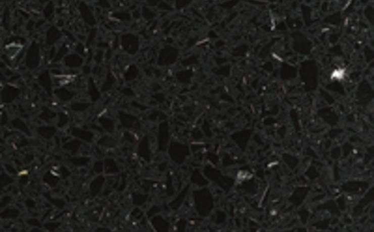 Silestone Arbeitsplatten, Rückwand und Wischleisten Silestone Arbeitsplatten, Rückwand und Wischleisten - Negro Stellar