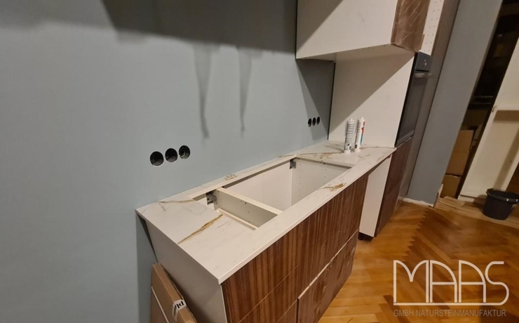 Hamburg Reverie Dekton Arbeitsplatten und Seitenwangen