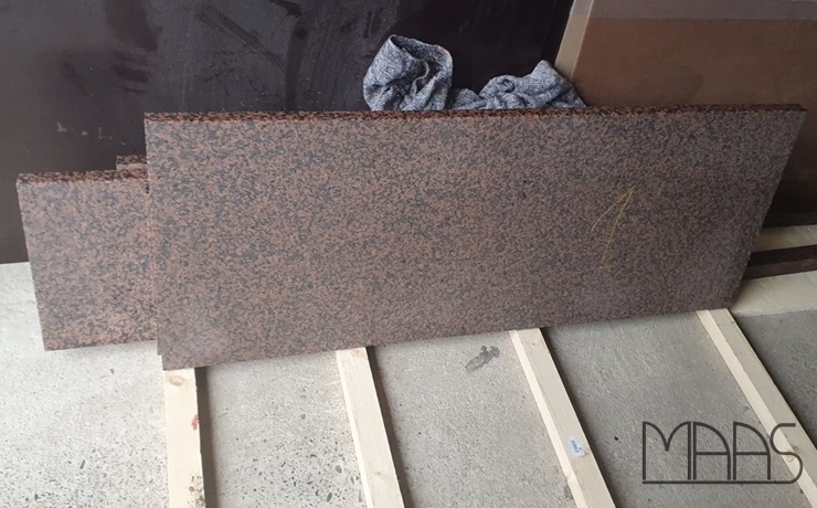 Hennef Rosso Balmoral Granit Treppen