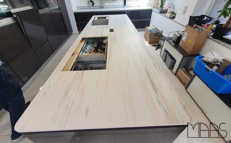 Aufmaß, Lieferung und Montage - Kleve Makai Dekton Arbeitsplatten