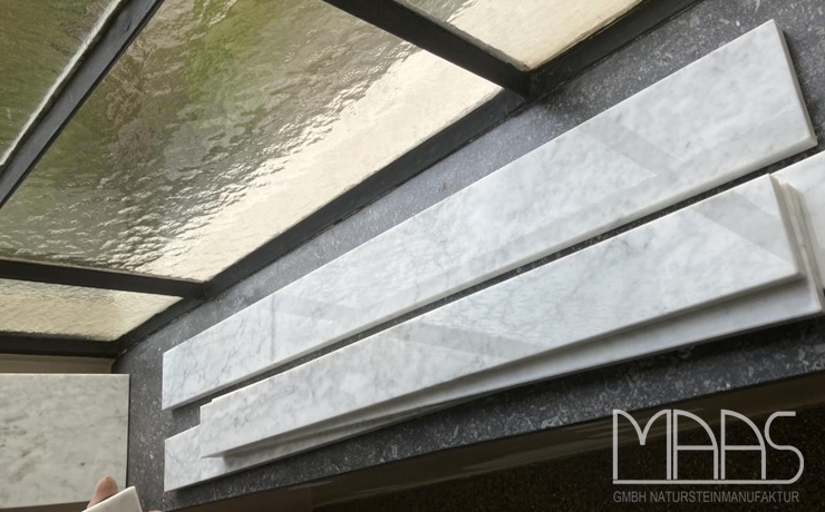 Köln Bianco Carrara C Marmor Fensterbänke