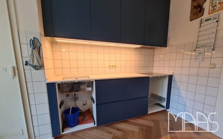 Köln Eternal Statuario Silestone Arbeitsplatten und Wischleisten