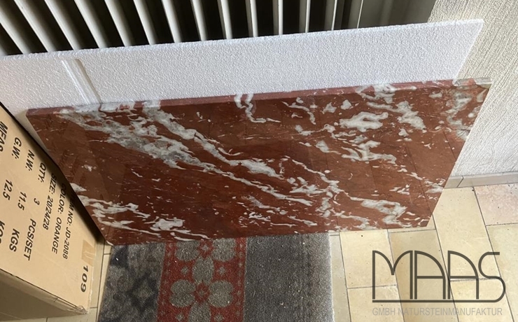 Köln Rosso Francia Marmorplatte