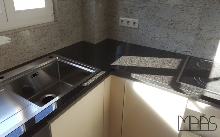 Neuwied Black Pearl Granit Arbeitsplatten