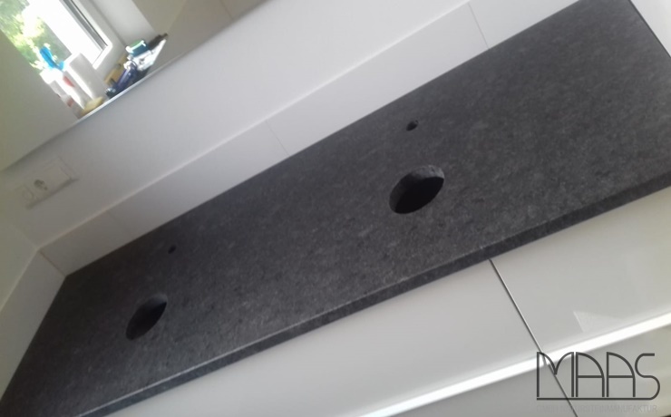 Oberhaching Steel Grey Granit Waschtischplatten