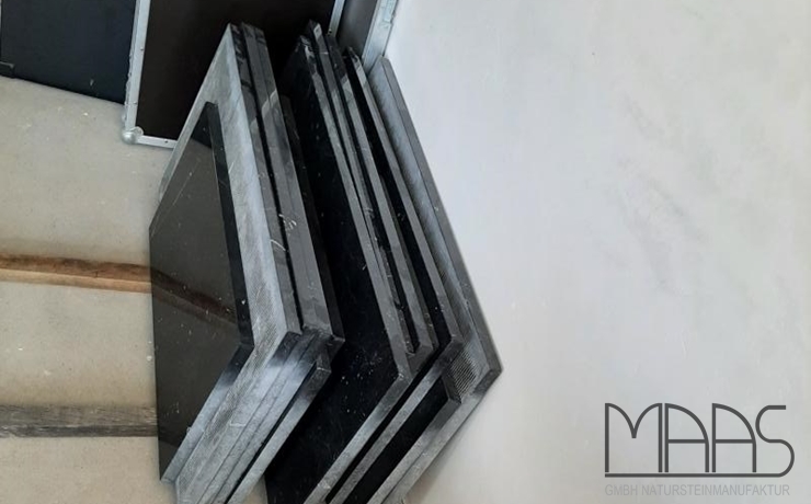 Perleberg Nero Marquina Marmor Fensterbänke