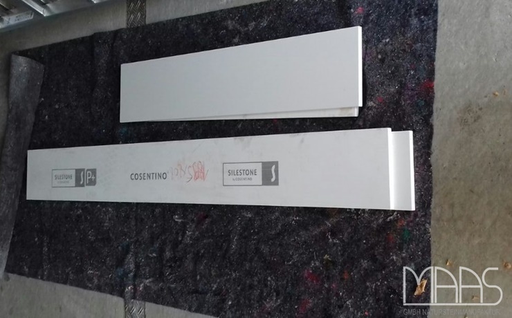 Lieferung - Pforzheim Blanco Zeus Extreme Silestone Fensterbänke