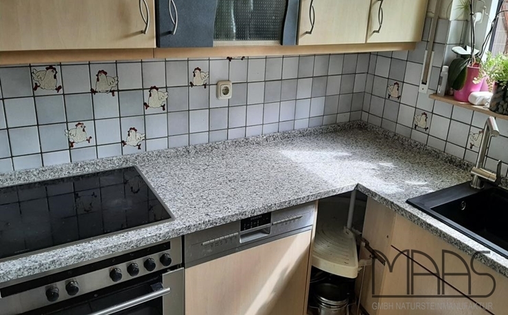 Sankt Augustin Bianco Sardo Granit Arbeitsplatten und Wischleisten