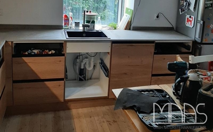 Schwerin Keon Dekton Arbeitsplatten und Wischleisten