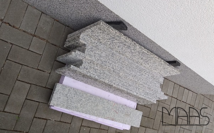 Voerde (Niederrhein) Mondariz Granit Treppen und Fensterbänke