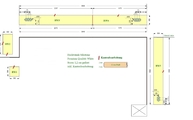 CAD Zeichnung der Silestone Rückwand
