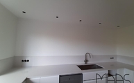 Spüle in der White Storm Silestone Arbeitsplatte