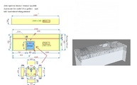 CAD Zeichnung des Marmor Waschtisches