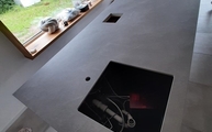 Slate Grey Level Keramik Arbeitsplatte mit Unterbauspüle