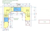 CAD Zeichnug der Granit Arbeitsplatten