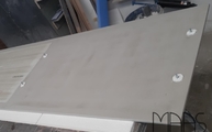 Produktion - Concrete Light Infinity Arbeitsplatte mit Invisacook