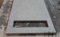 Produktion - Concrete Light Infinity Arbeitsplatte für das Invisacook Bedienfeld