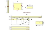 2D Plan der Granit Arbeitsplatten