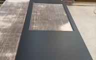 Produktion - Sirius Dekton Arbeitsplatte mit Ausschnitt