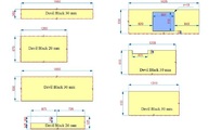 Zeichnung der Granit Arbeitsplatten aus dem Material Devil Black