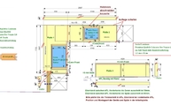 CAD Zeichnung der Küche in Bad Homburg