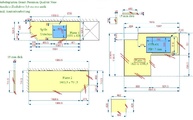 CAD Zeichnung der Granit Arbeitsplatten und Wischleisten