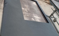 Produktion - Dekton Arbeitsplatte Eter mit Ausschnitt