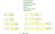 CAD Zeichnung der acht Granit Fensterbänke