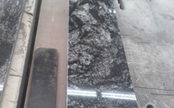 Produktion - Granit Rückwände Pretoria/Black Forest