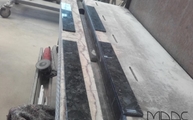 Produktion - Wolga Blue Granit Fliesen in 1 cm