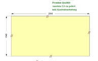 CAD Zeichnung der Granitplatte für die Kücheninsel