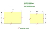 CAD Zeichnung der zwei Tischplatten aus Dekton