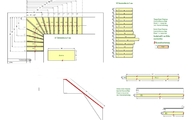 CAD Zeichnung der Granit Treppen in Barmstedt