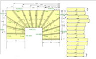 CAD Zeichnung der Marmor Treppen und Sockelleisten 