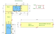 CAD Zeichnung der Dekton Arbeitsplatten und Infinity Abdeckplatte