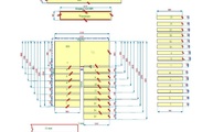 CAD Zeichnung der Treppe für den Keller