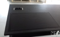 Flächenbündig eingebautes Alexander Black Granit Arbeitsplatte