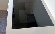 Kochfeld in der 4001 Fresh Concrete Caesarstone Arbeitsplatte