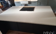 5141 Frosty Carina Caesarstone Arbeitsplatten in Berlin montiert