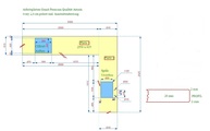 CAD Zeichnug für Astoria Ivory Granit Arbeitsplatten