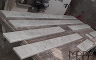 Produktion - Bianco Carrara Marmor Wischleisten