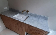 Bianco Carrara Marmor Waschtischplatte