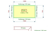 Zeichnung der Marmor Bodenplatten Bianco Carrara C 