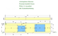 CAD Zeichnung der Silestone Arbeitsplatten