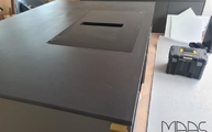 Montage der Domoos Dekton Arbeitsplatte in Berlin