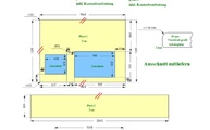 CAD Zeichnung der Granit Arbeitsplatten und Fensterbank