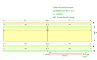 Granit Arbeitsplatten - CAD Zeichnung