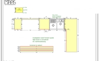 CAD Zeichnung der Küche in Berlin