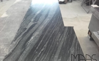 Produktion - Satinierte Night Dream Granit Arbeitsplatte